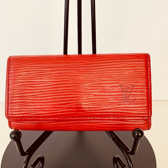Louis Vuitton Epi Key Holder Red Authentic - Picture 1 of 17